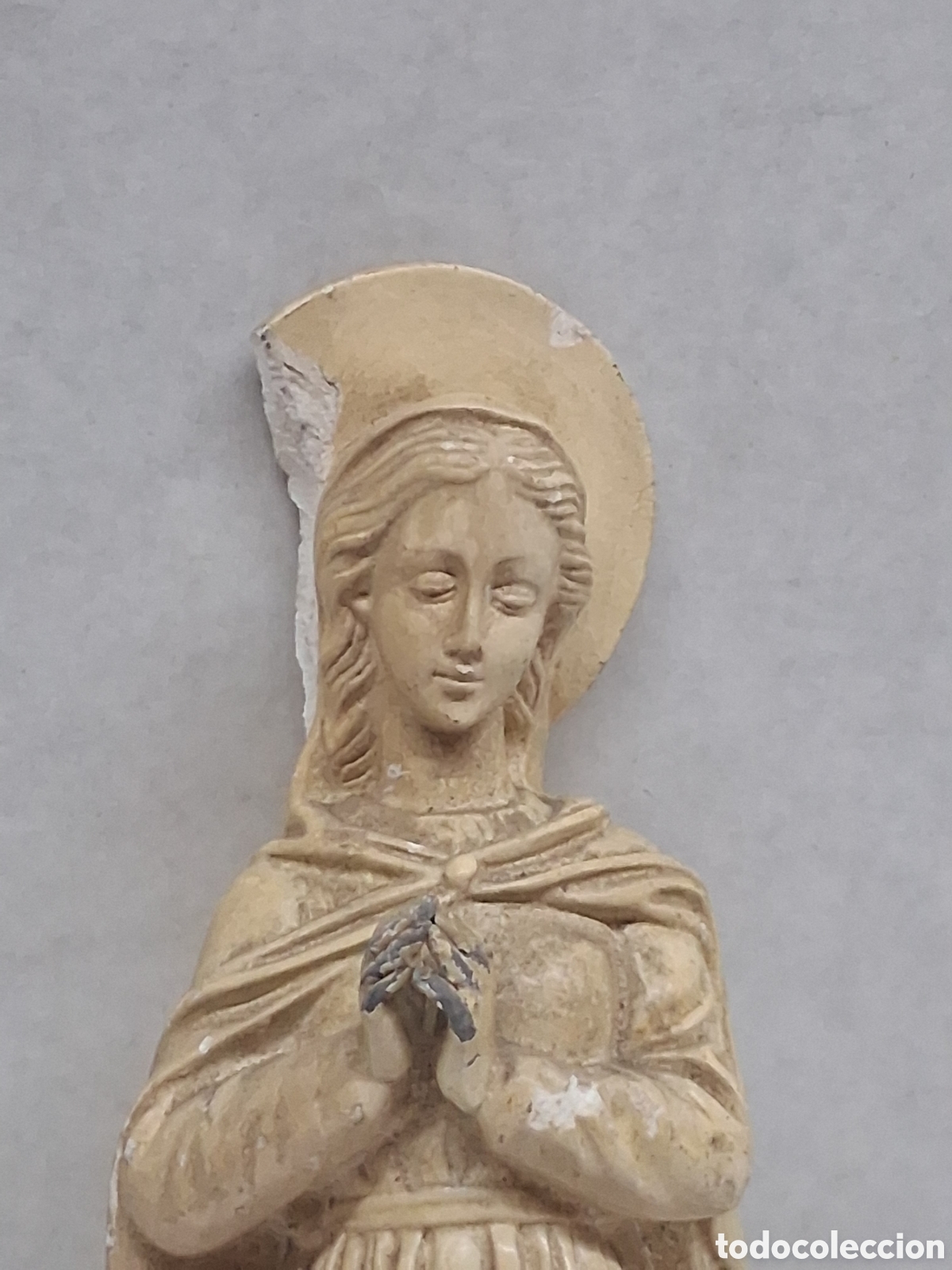 Vintage: virgen vintage de escayola - Foto 2