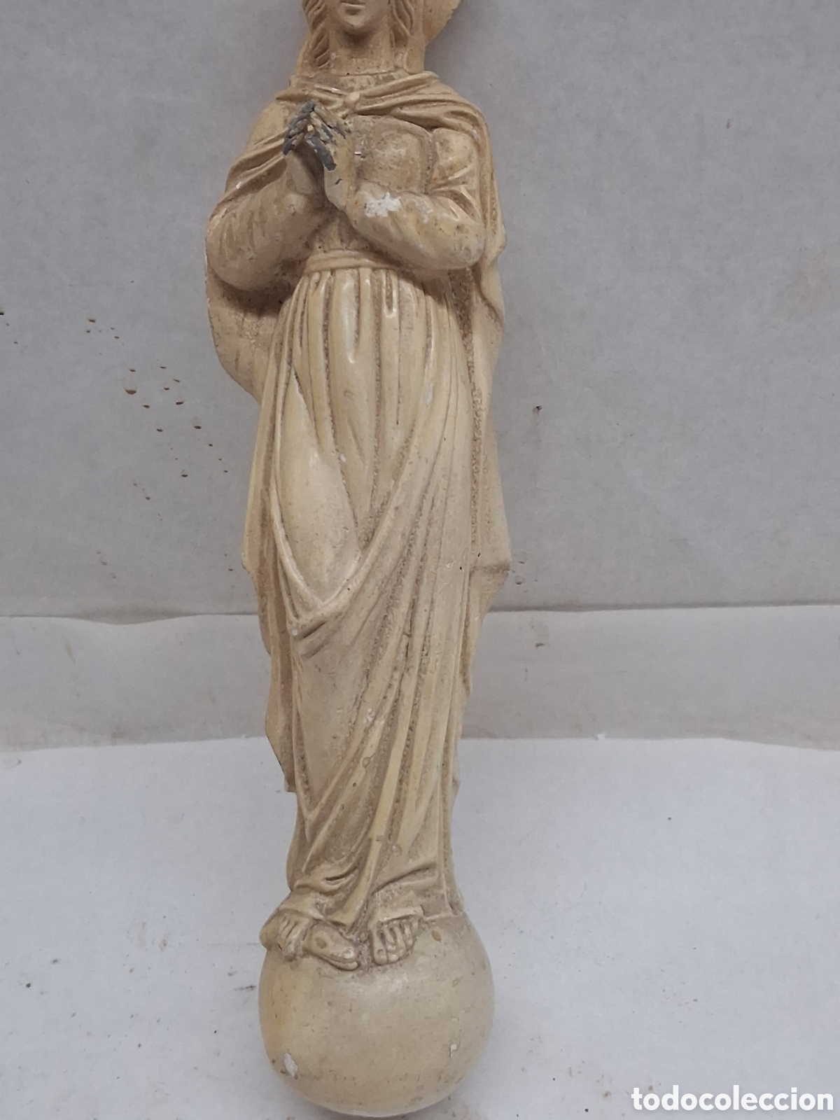 Vintage: virgen vintage de escayola - Foto 3