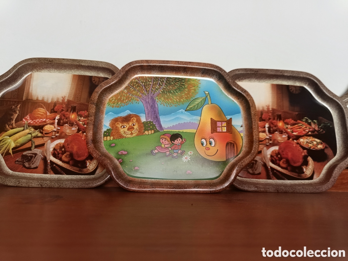 Vintage: Preciosas fuentes vintage de metal pintadas