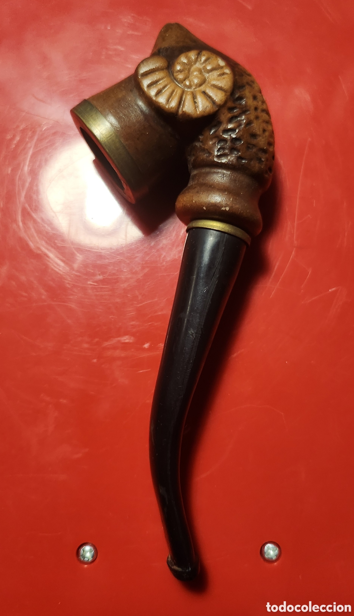 Vintage: Pipa antigua tallado