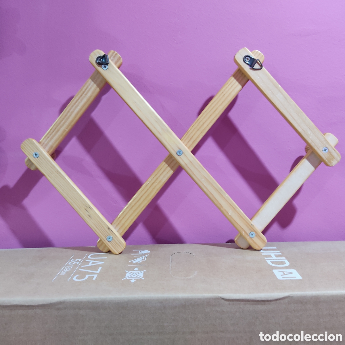 Vintage: Perchero & percha de madera extensible Vintage. - Foto 3