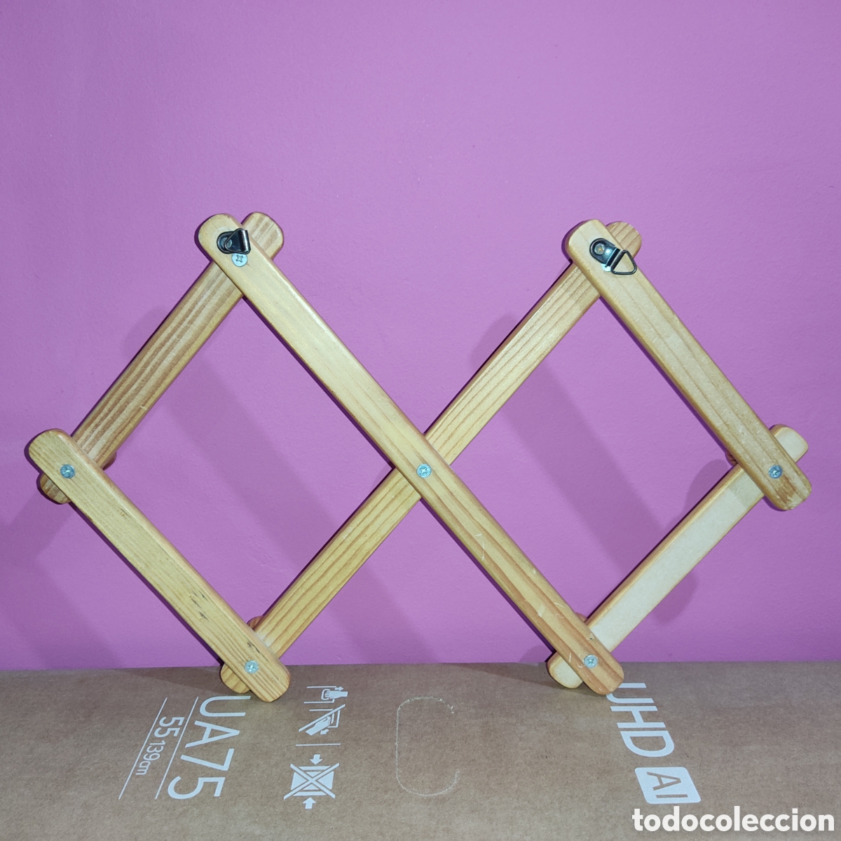 Vintage: Perchero & percha de madera extensible Vintage. - Foto 4