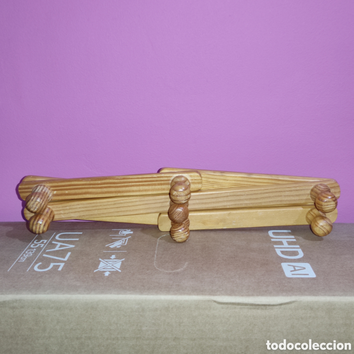 Vintage: Perchero & percha de madera extensible Vintage. - Foto 6