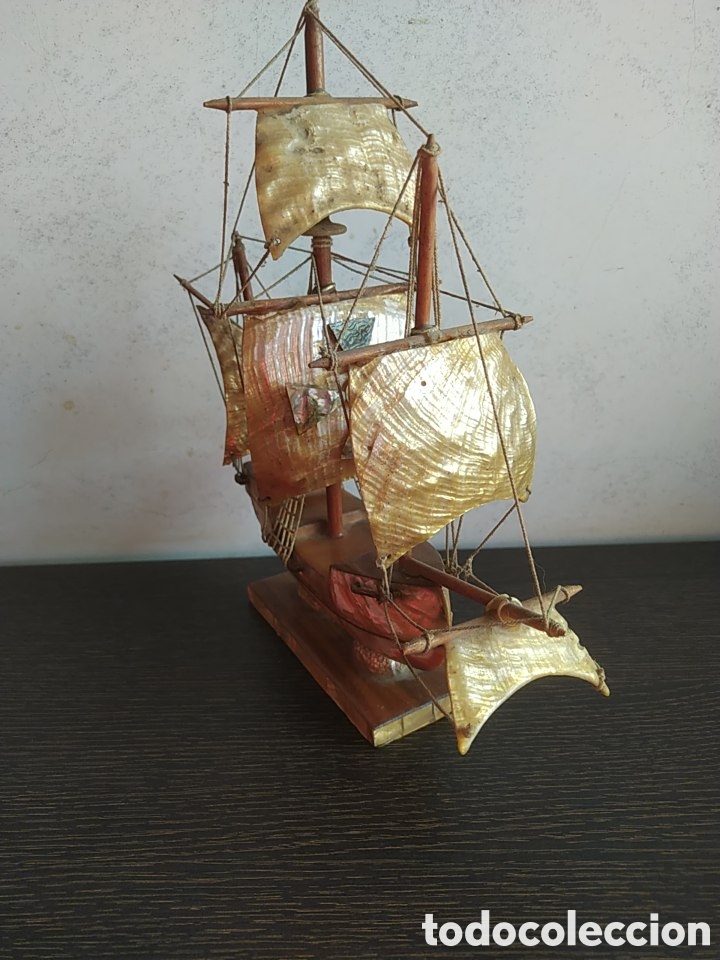 Vintage: Antiguo barco de n&aacute;car y madera - Foto 2