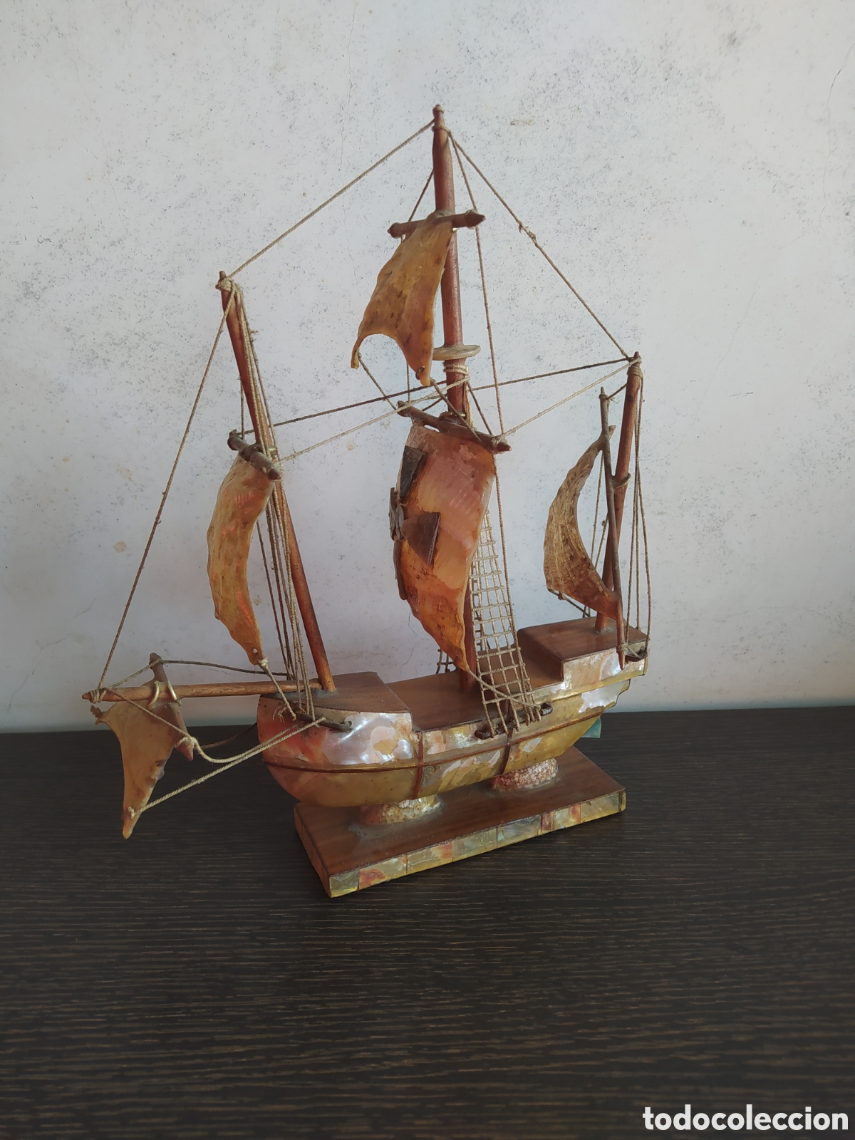 Vintage: Antiguo barco de n&aacute;car y madera - Foto 3