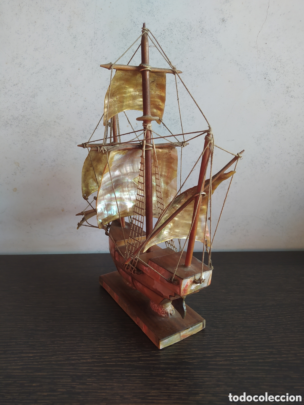 Vintage: Antiguo barco de n&aacute;car y madera - Foto 4