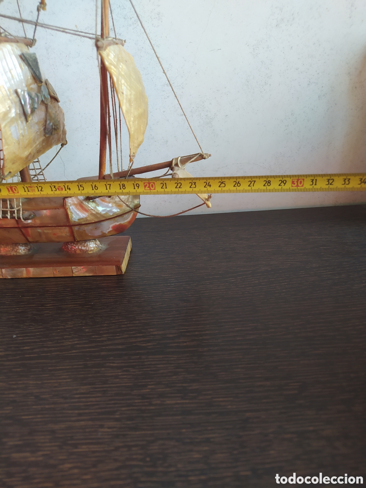 Vintage: Antiguo barco de n&aacute;car y madera - Foto 6