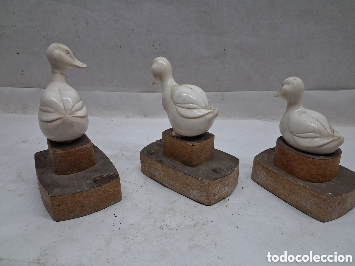 Vintage: Tres patos de resina - Foto 2