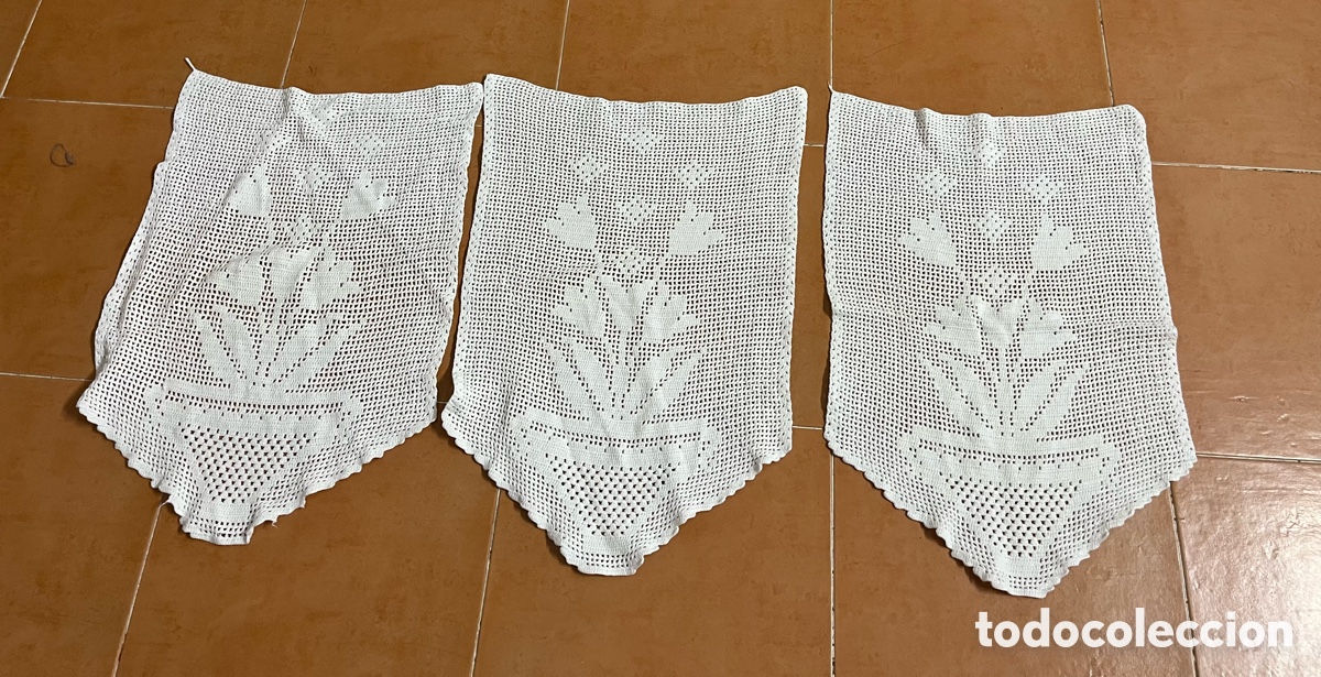 Vintage: Pa&ntilde;os de ganchillo para sof&aacute; - Foto 1