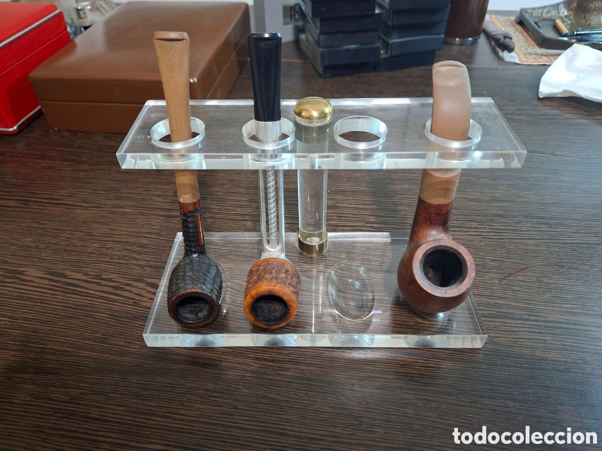 Vintage: 3 pipas + estanteria