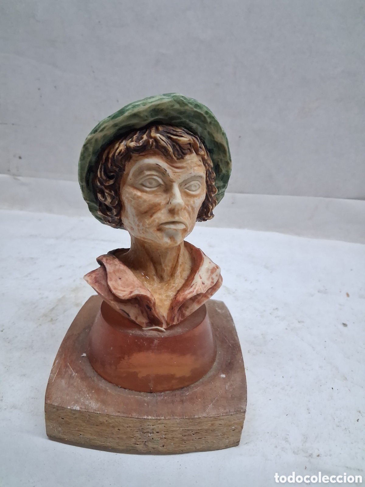 Vintage: Peque&ntilde;o busto de resina
