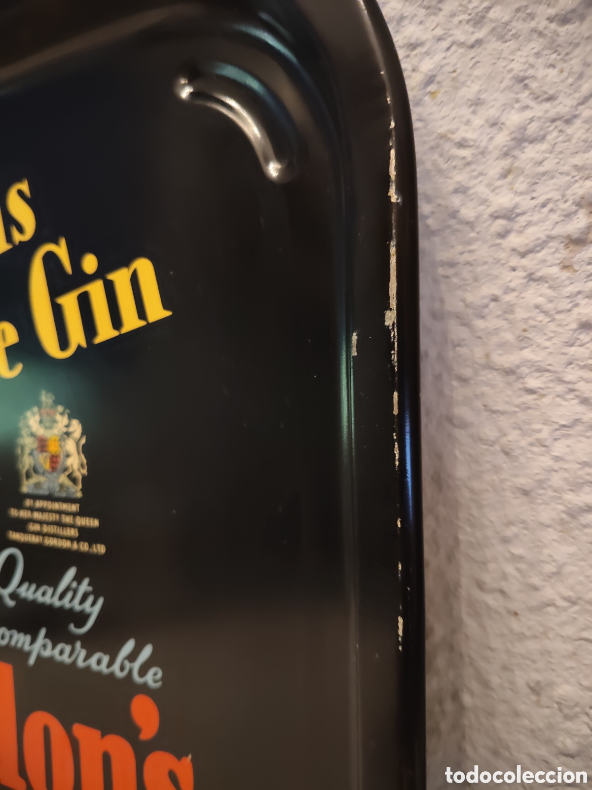 Vintage: BANDEJA METAL GORDONS GIN - Foto 3