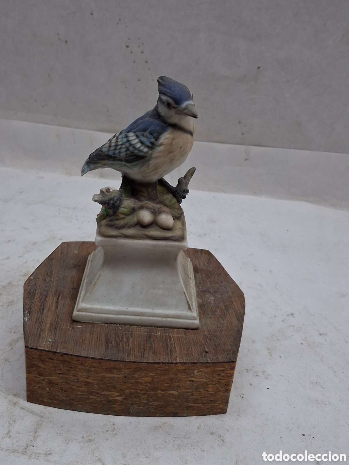 Vintage: Figura arrendajo azul