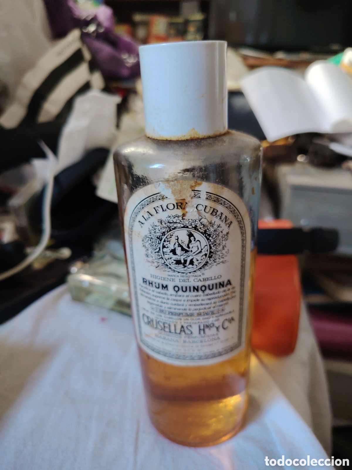 Vintage: Colonia higiene del cabello la flora cubana