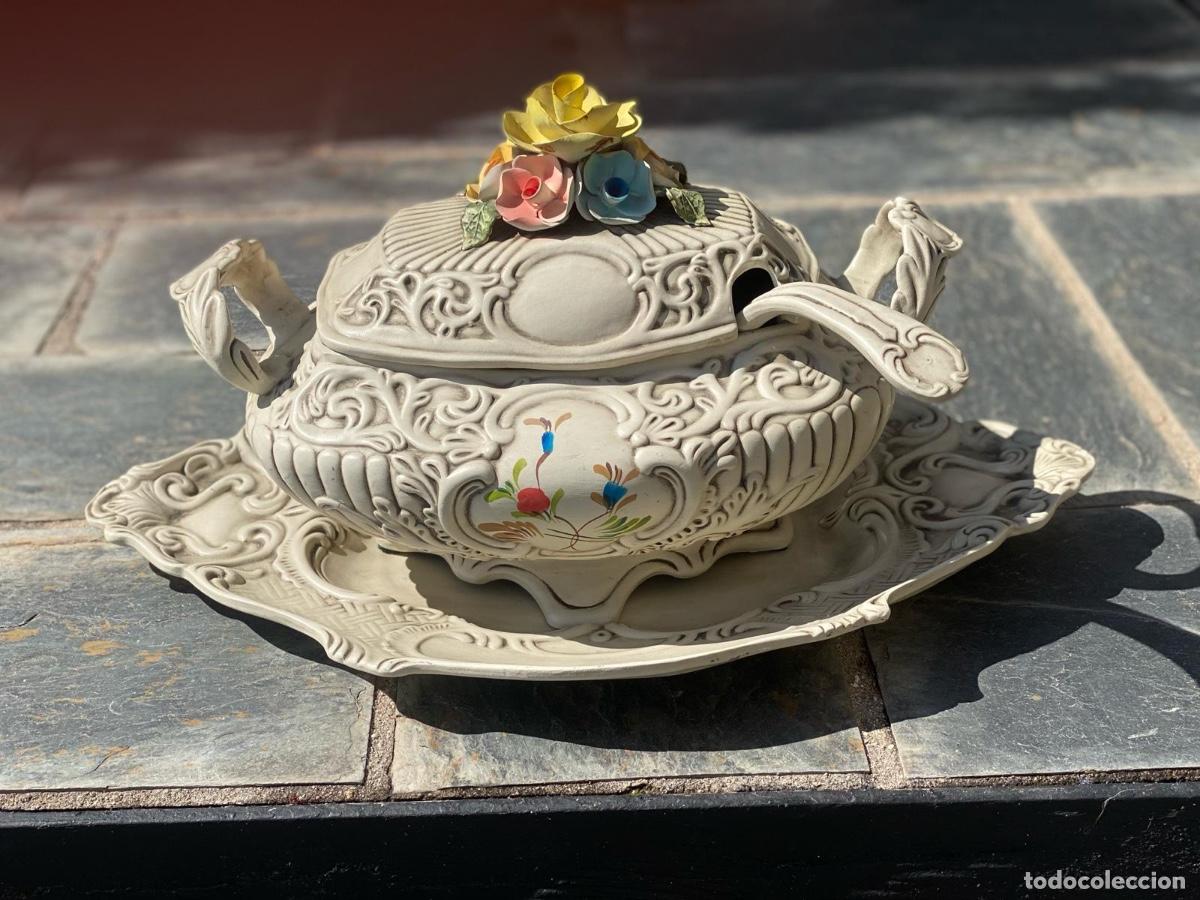 Vintage: Sopera decorativa con bandeja independiente - Foto 2