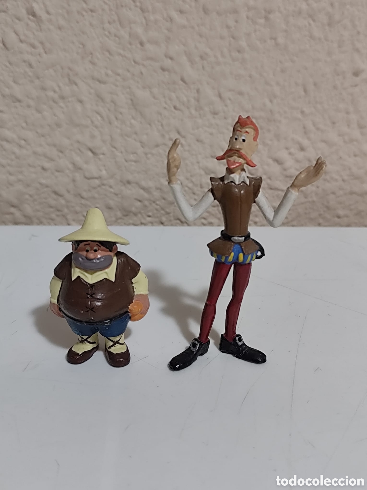 Vintage: Figuras Don Quijote de la Mancha y Sancho Panza