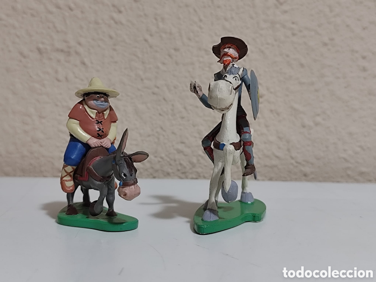 Vintage: Figuras Don Quijote de la Mancha y Sancho Panza