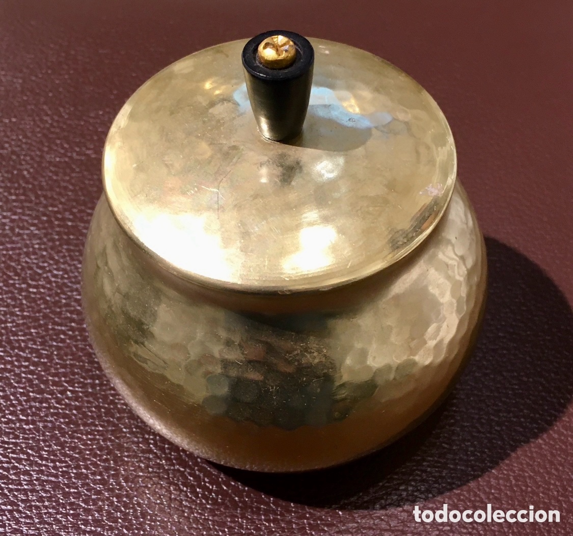Vintage: Azucarero. MMM. Aluminio anodizado y baquelita. A&ntilde;os 60.