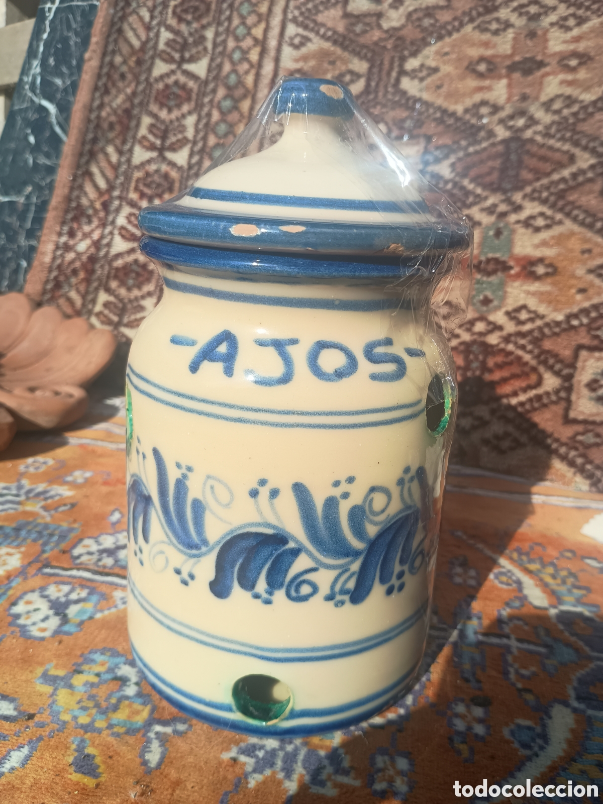 Vintage: Recipiente frasco ajos - Foto 2