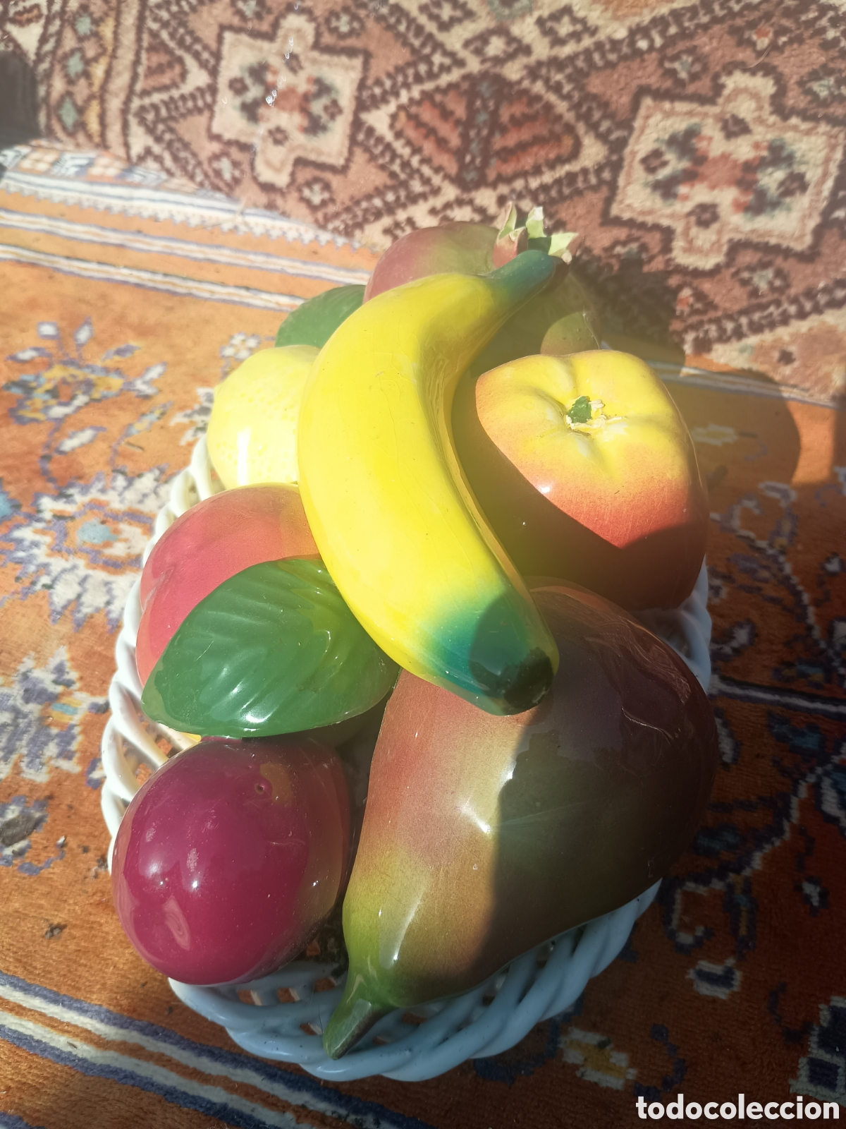 Vintage: Cer&aacute;mica frutas centro de mesa - Foto 4