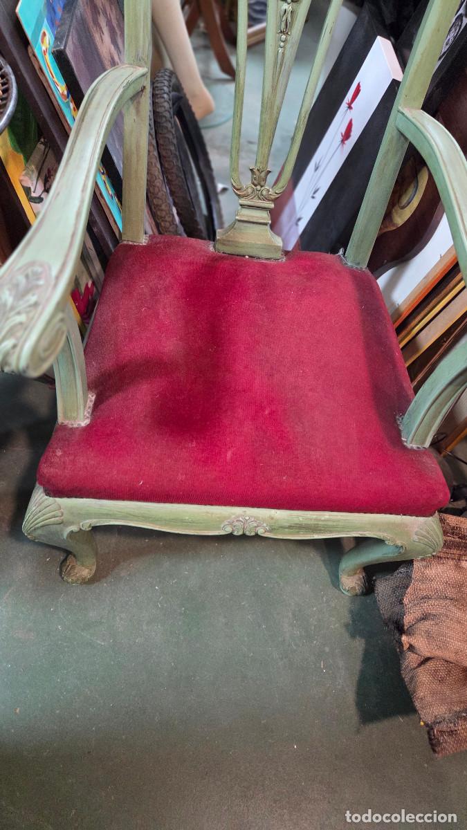 Vintage: sillon de madera antiguo - Foto 6