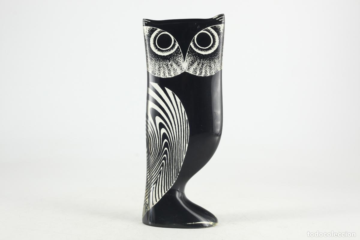 Vintage: Escultura Buho Abraham Palatnik op art lucite blanco negro vintage Brasil 70s