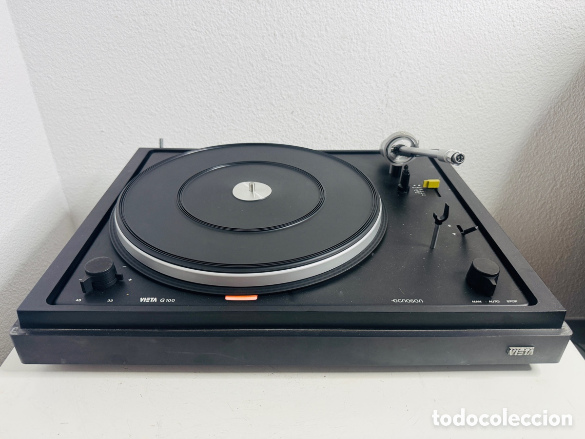 Vintage: Vieta G 100 Giradiscos Para Restaurar Incompleto, Motor Funciona Ok