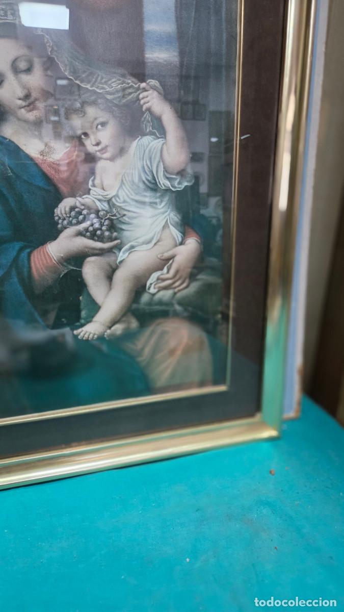 Vintage: cuadro con lamina de una virgen - Foto 3