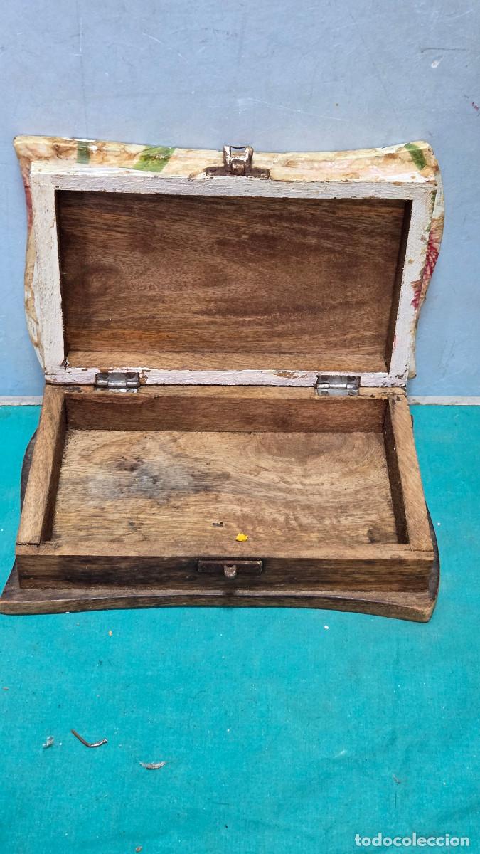 Vintage: caja de madera de teka - Foto 4
