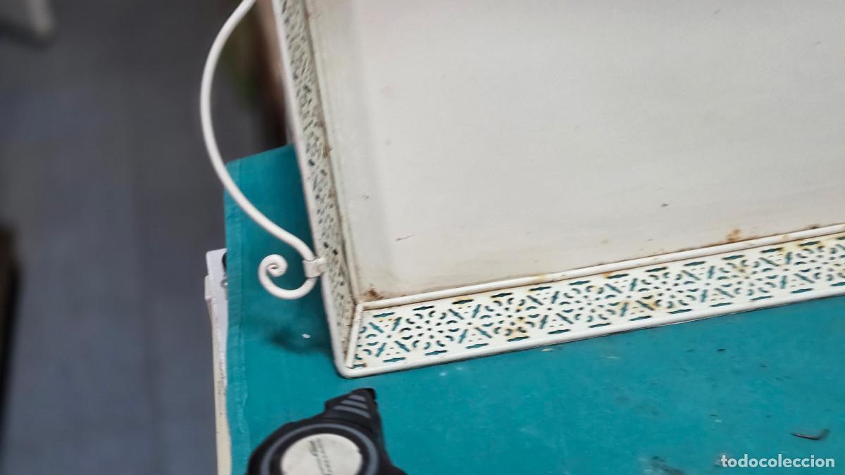 Vintage: bandeja de laton blanca - Foto 2