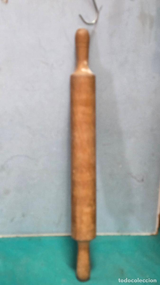 Vintage: rodillo de reposteria madera