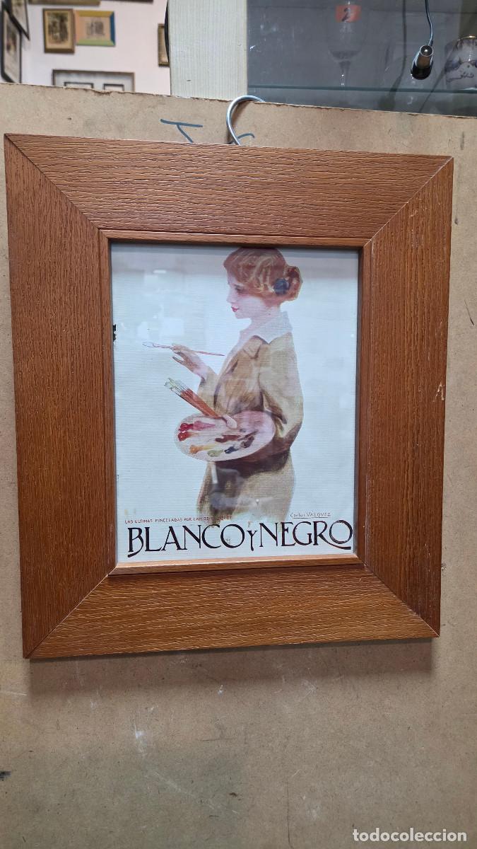 Vintage: cuadro con cartel antiguo