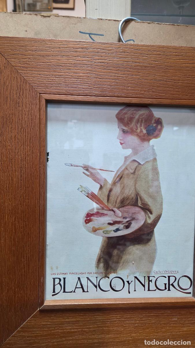 Vintage: cuadro con cartel antiguo - Foto 2