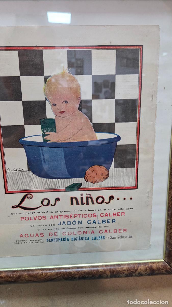 Vintage: cuadro con cartel antiguo - Foto 3