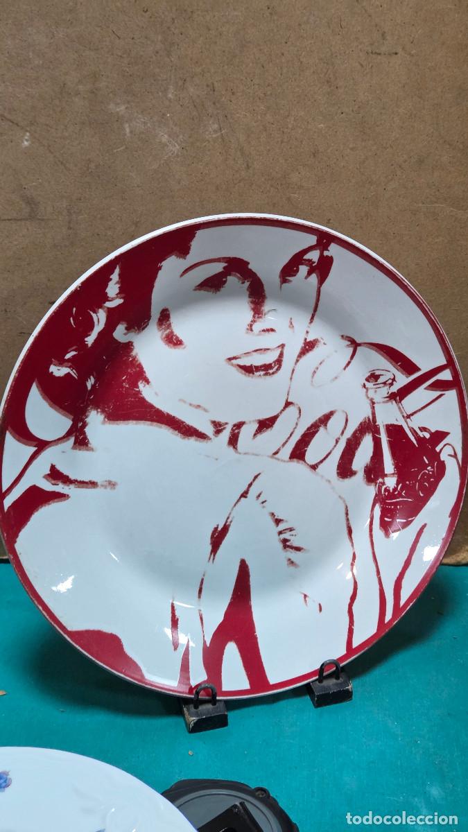 Vintage: plato de porcelana de la coca cola