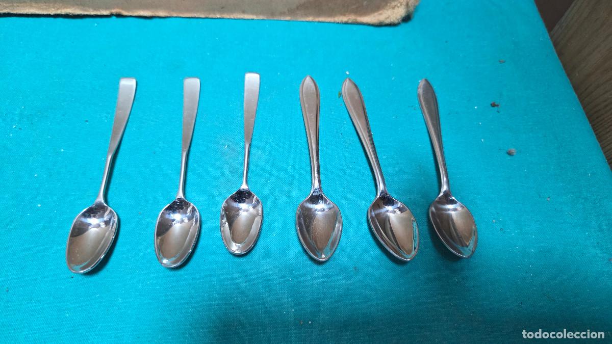 Vintage: 6 cucharilas de alpaca