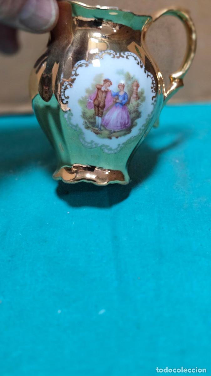 Vintage: jarra de porcelana dorada - Foto 3
