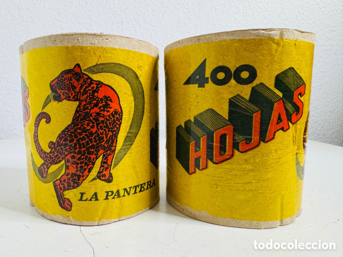 Vintage: Rollos de papel higi&eacute;nico La Pantera, 400 hojas, a&ntilde;os 60