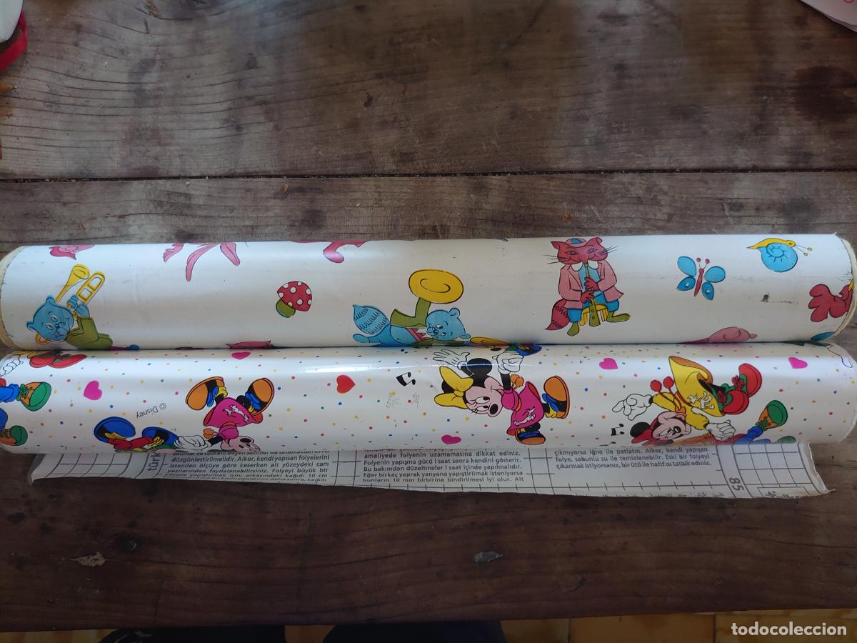 Vintage: ROLLOS DE PAPEL ADHESIVO DECORACI&Oacute;N INFANTIL DISNEY AIRON-FIX