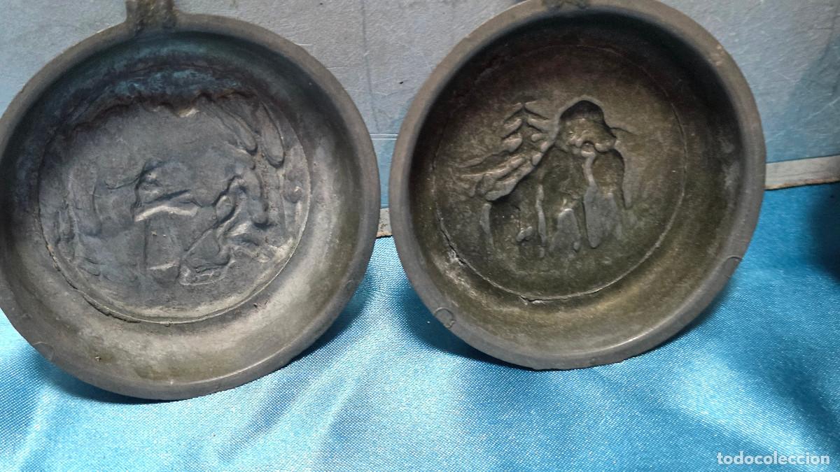 Vintage: 3 sartenes peque&ntilde;as decoracion rusticas - Foto 2