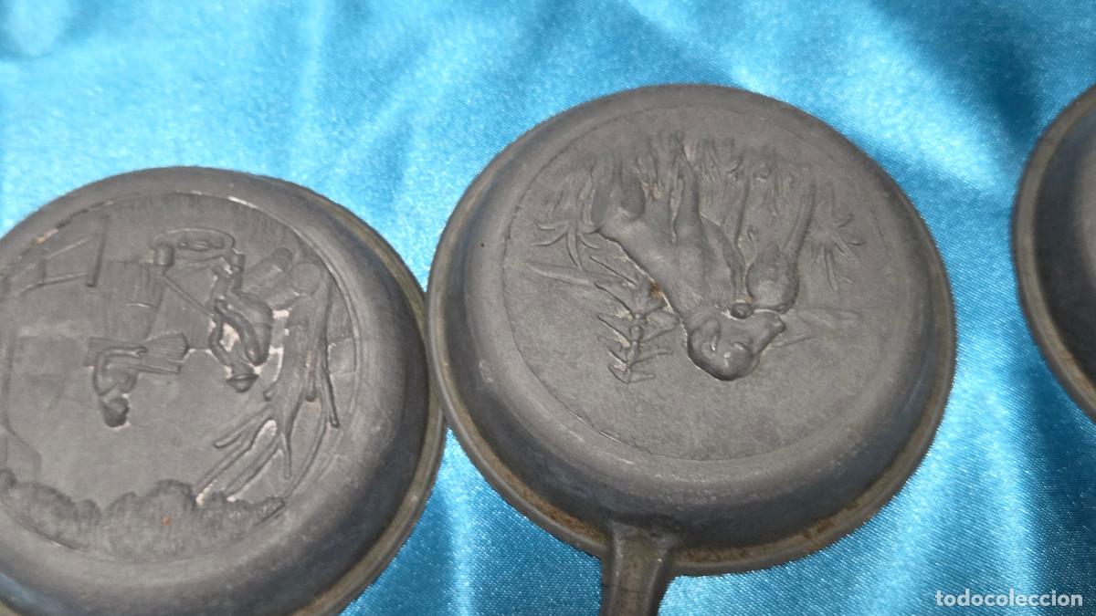 Vintage: 3 sartenes peque&ntilde;as decoracion rusticas - Foto 4