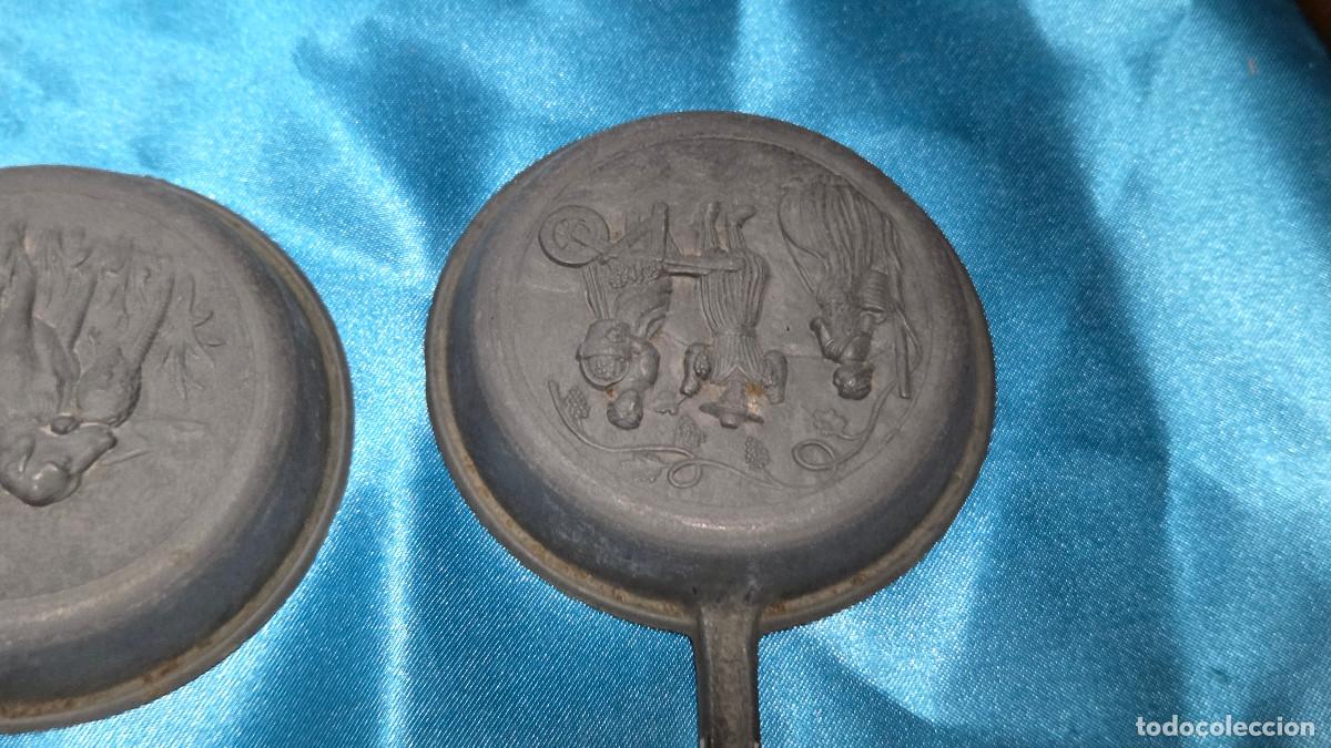 Vintage: 3 sartenes peque&ntilde;as decoracion rusticas - Foto 5