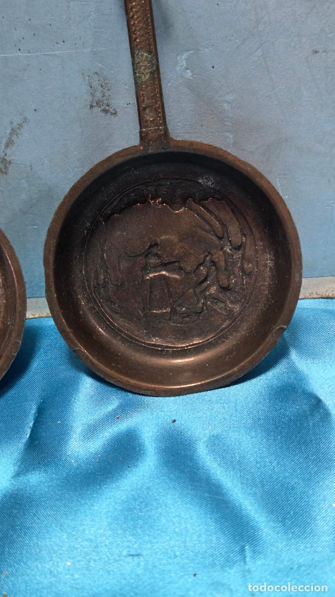 Vintage: 2 sartenes peque&ntilde;as decoracion rusticas - Foto 2