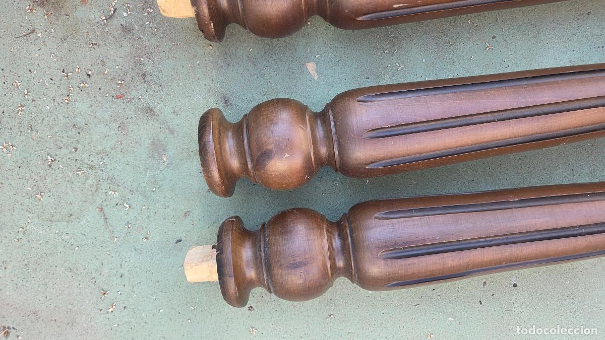 Vintage: 4 patas de madera para mesa de comedor - Foto 3