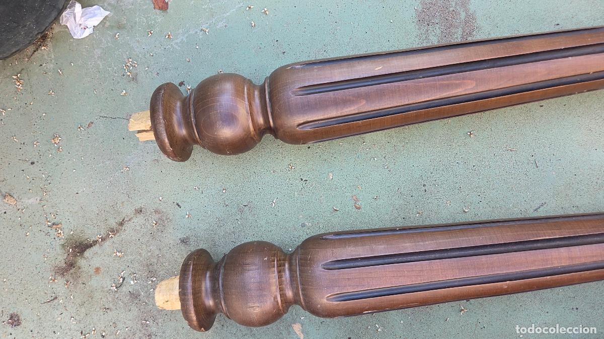 Vintage: 4 patas de madera para mesa de comedor - Foto 4