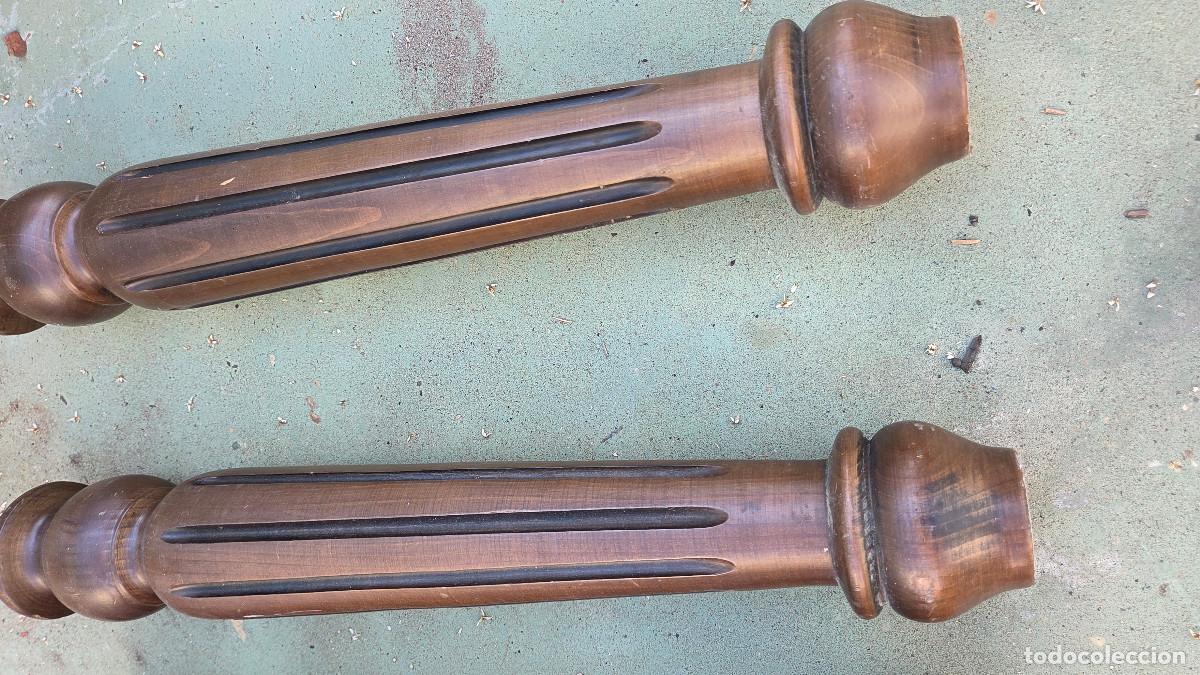 Vintage: 4 patas de madera para mesa de comedor - Foto 5