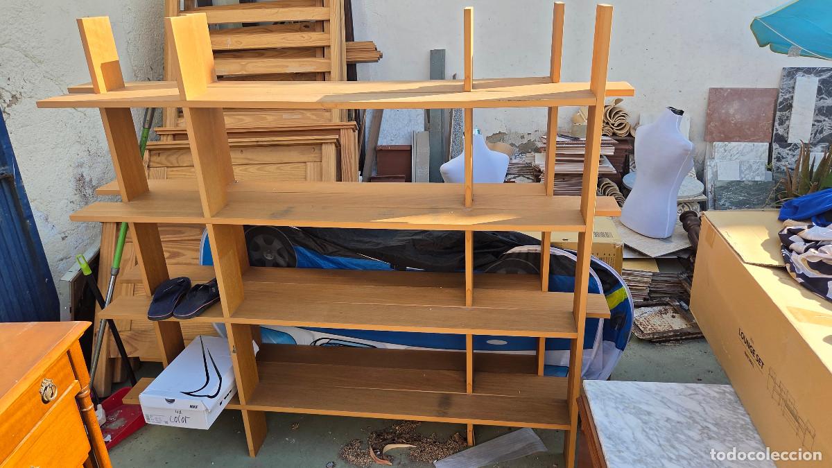 Vintage: 3 estanteria de madera unidas
