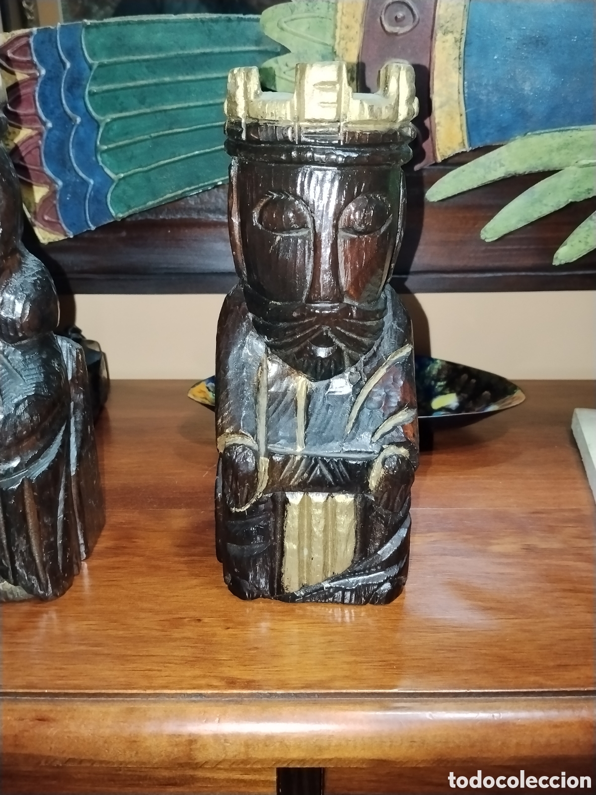 Vintage: Reyes cat&oacute;licos madera maziza - Foto 3