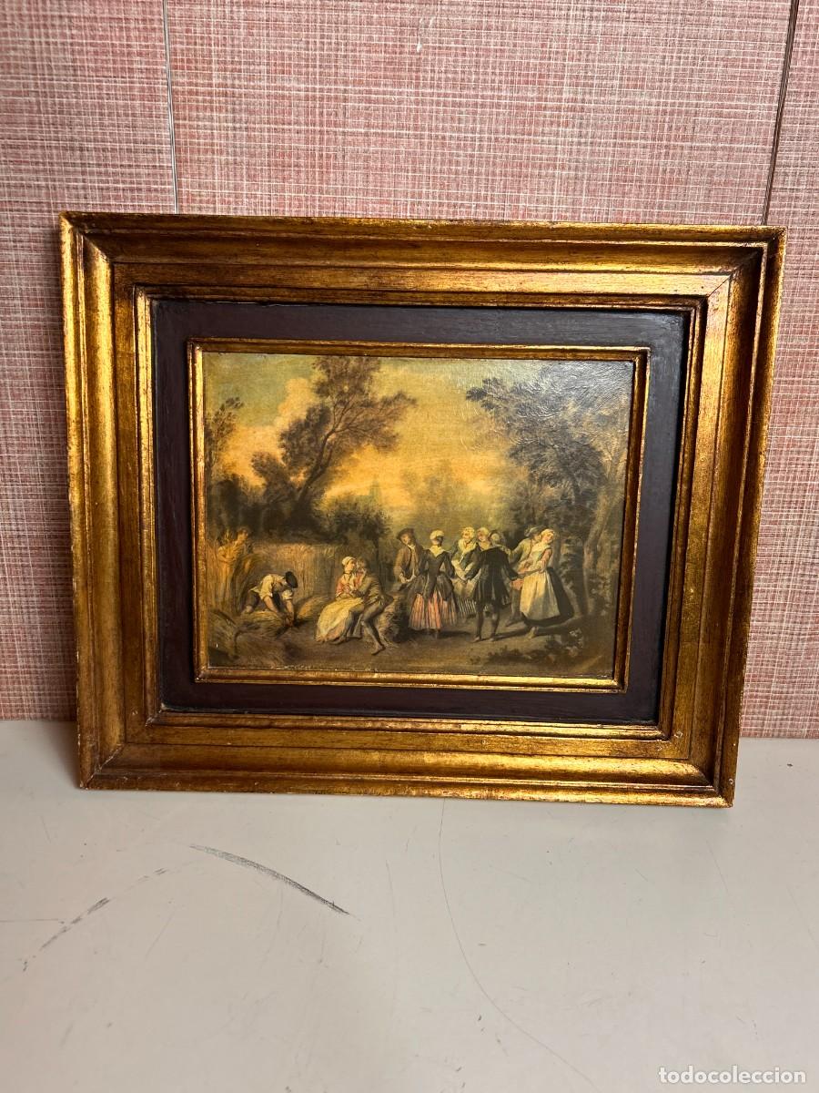 Vintage: Pareja cuadros decorativos N. Lancret