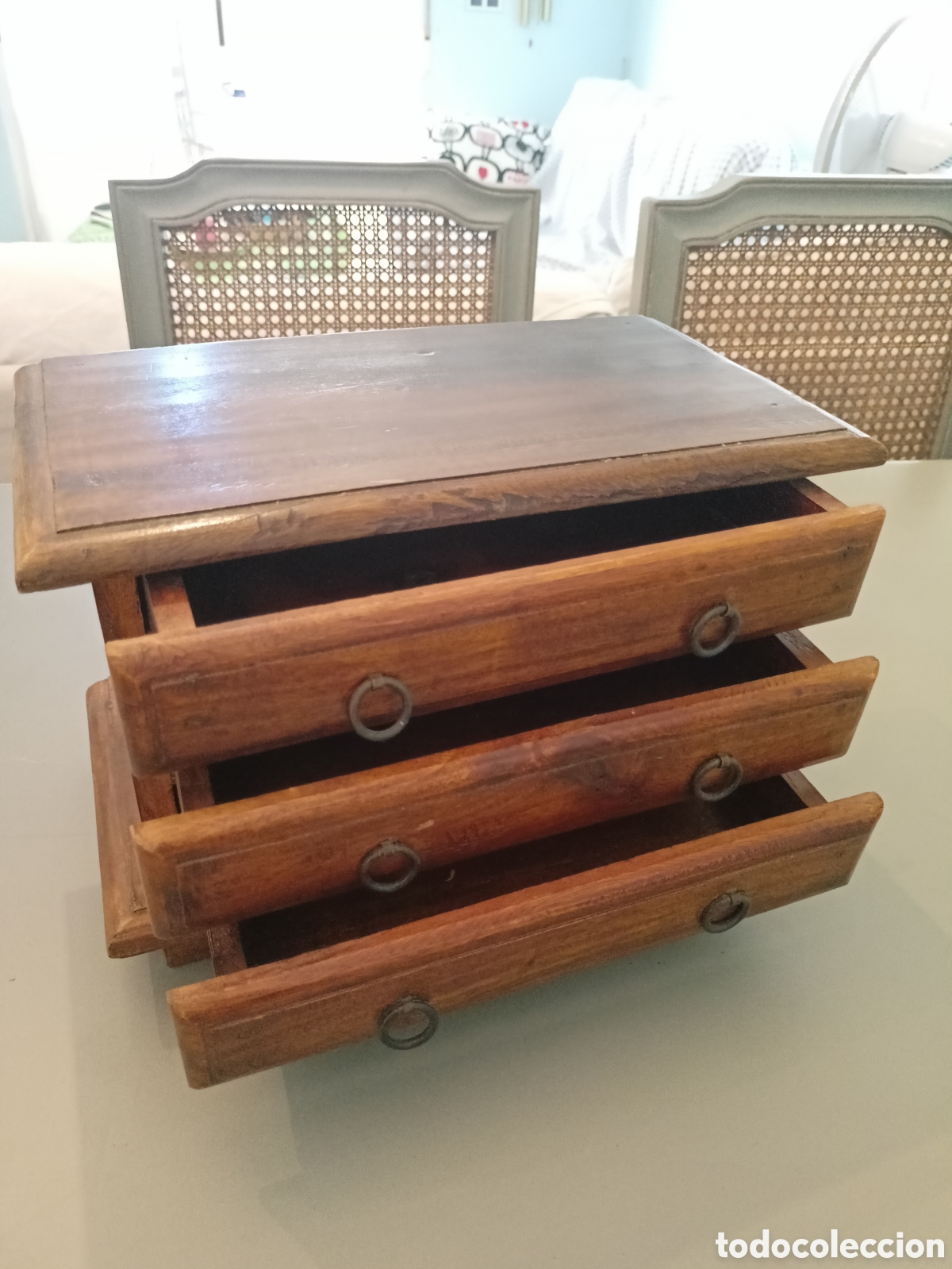 Vintage: MINI CAJONERA DE MADERA MACIZA- - Foto 2